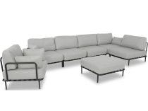 Meble modułowe premium na 7 osób Salve Chrome 5 Comfort