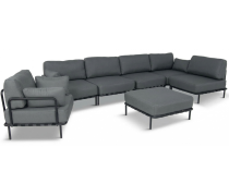 Meble modułowe premium na 7 osób Salve Slate 5 Comfort