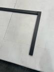 OUTLET - Grafitowe meble aluminiowe - stół 180cm i składane krzesła - Kanbery Antracite 8+1