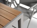 Kanbery 180 Wood Silver + 8 krzeseł Kanbery Silver