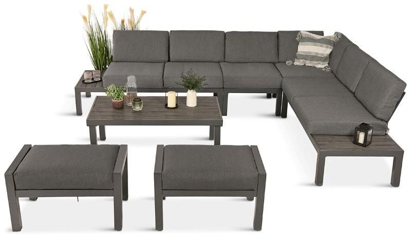 Narożnik modułowy Calamba ze stolikiem kawowym