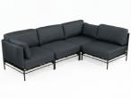 Set mobilier gradina Dandy 4-locuri canapea tip colțar modular