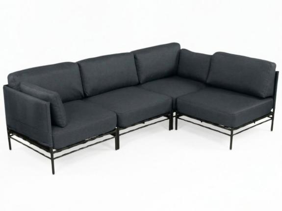 Set mobilier gradina Dandy 4-locuri canapea tip colțar modular