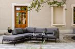 Meble ogrodowe modułowe Dandy Slate - 4 elementy + pufa