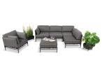 Meble ogrodowe modułowe Dandy Slate - 4 elementy + fotel +pufa