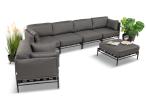 Meble ogrodowe modułowe Dandy Slate - 4 elementy + fotel +pufa