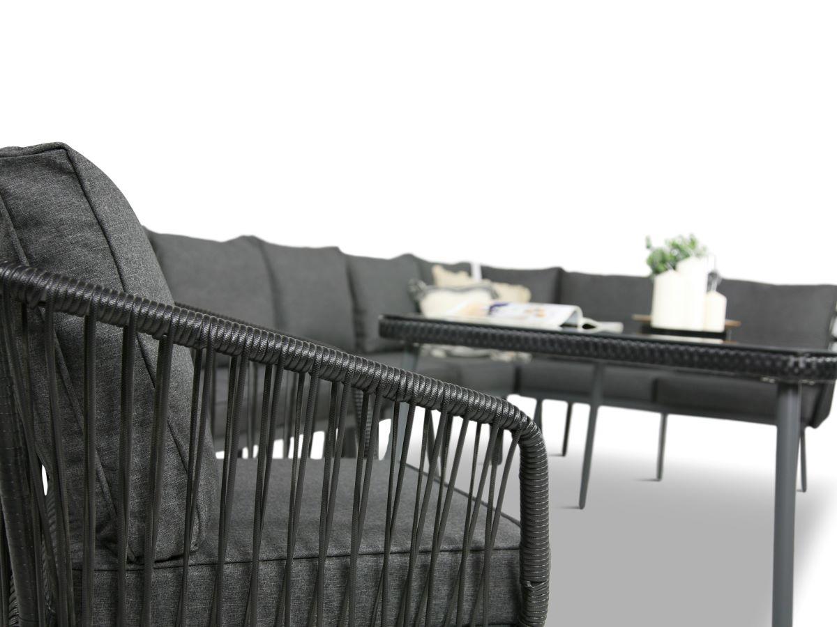 Oparcia z plecionki w stylu rope