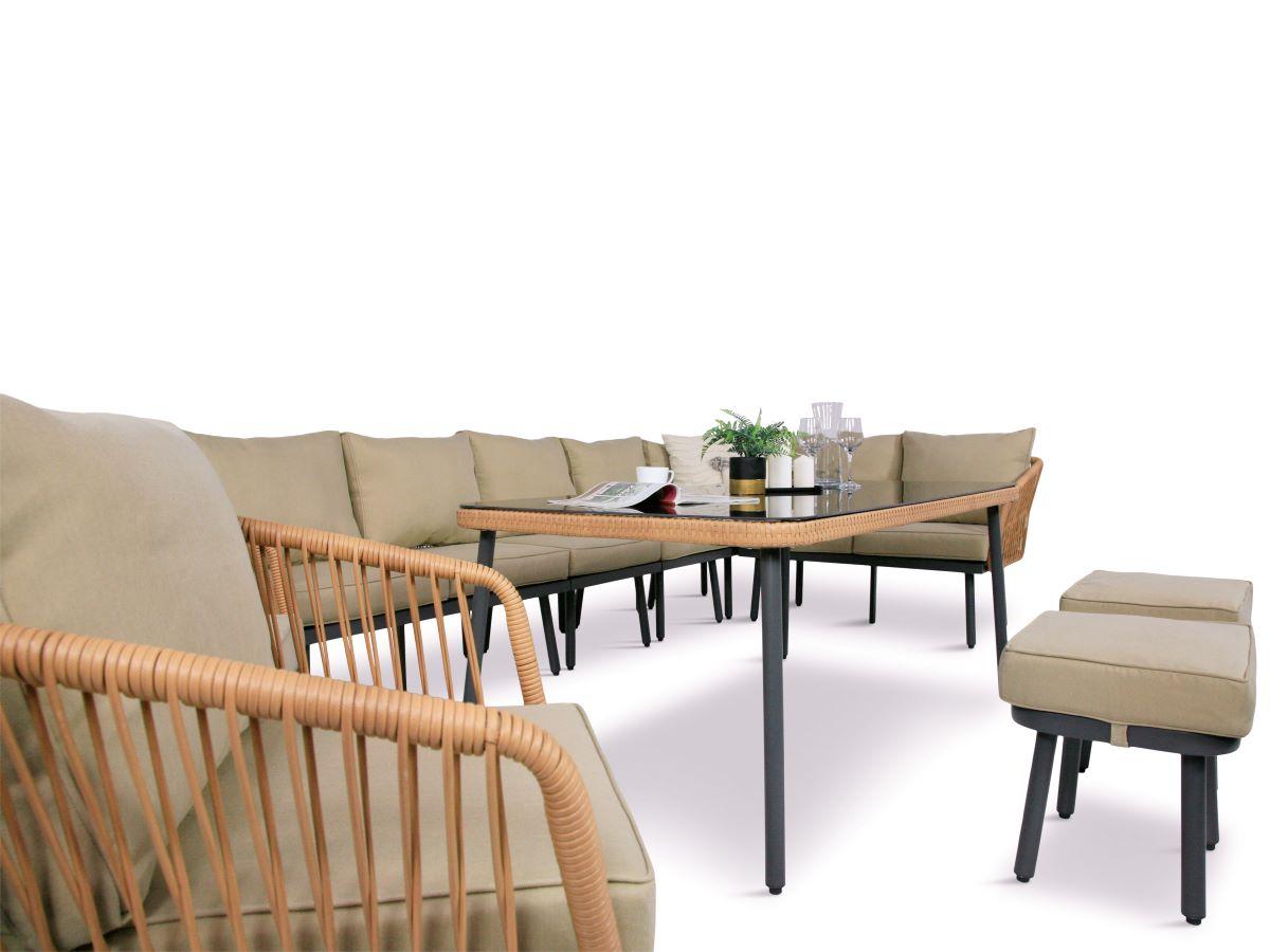 Oparcia wykończone plecionką