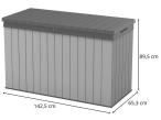 Skrzynia ogrodowa Darwin Box 662L Grey