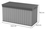 Skrzynia na taras Darwin Box 570L grey