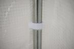 Tunel foliowy metalowy 4x2m – biały