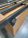 OUTLET - Grafitowy narożnik modułowy Vernon - aluminiowy stelaż