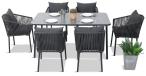 Zestaw ogrodowy - KOSTTO Dining - ANTHRACITE
