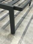 OUTLET - Grafitowy komplet mebli na taras - narożnik ze stolikiem - Elke Corner - Grey