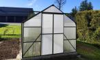 Szklarnia aluminiowa z fundamentem poliwęglan 430x250cm - black