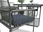 Zestaw obiadowy Kibi Dining z 6 krzesłami - Dark Grey
