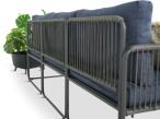 Komplet wypoczynkowy z sofą i dwoma fotelami Kibi Set - Dark grey