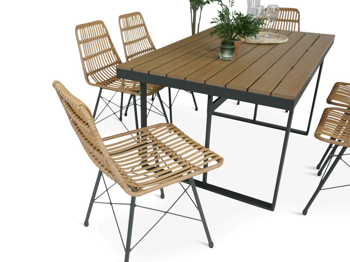 Nowoczesny komplet mebli w stylu rope