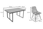 Komplet mebli obiadowych do ogrodu 6 + 1 Urbino Dining - Natural