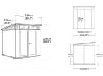 Domek ogrodowy Keter Signature Pent 7x7 Ashwood (4,7 m2)