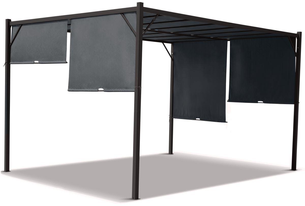 pergola ogrodowa z przesuwanym dachem