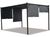 Grafitowa pergola tarasowa Simi 3x4 m