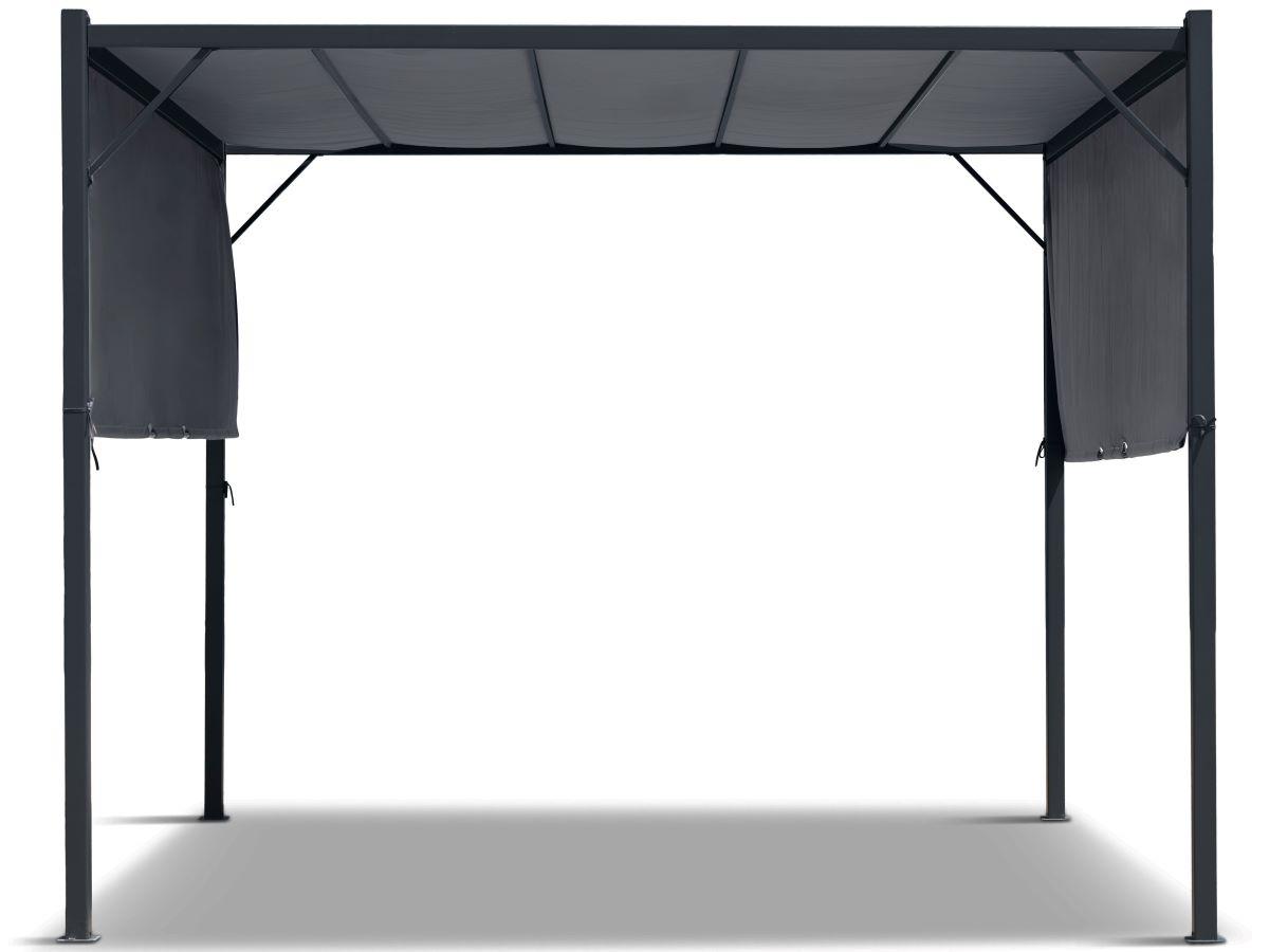 Pergolă de grădină Horn cu acoperiș textil și rulouri