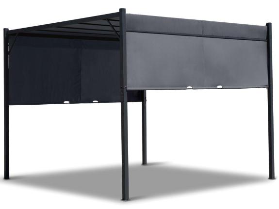 Moderná terasová pergola Horn 3x4 - Graphite