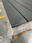 OUTLET - Nowoczesne aluminiowe meble ogrodowe z regulowanymi fotelami - Renalo Dining Relax Grafitowe