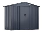 Wytrzymały domek narzędziowy metalowy Hartt 240x120x200cm - Antracyt A16