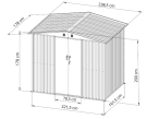 Hartt 240x180x200cm - Antracyt A16