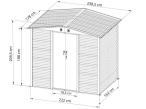 Dettel 240x180x210cm - Antracite A16