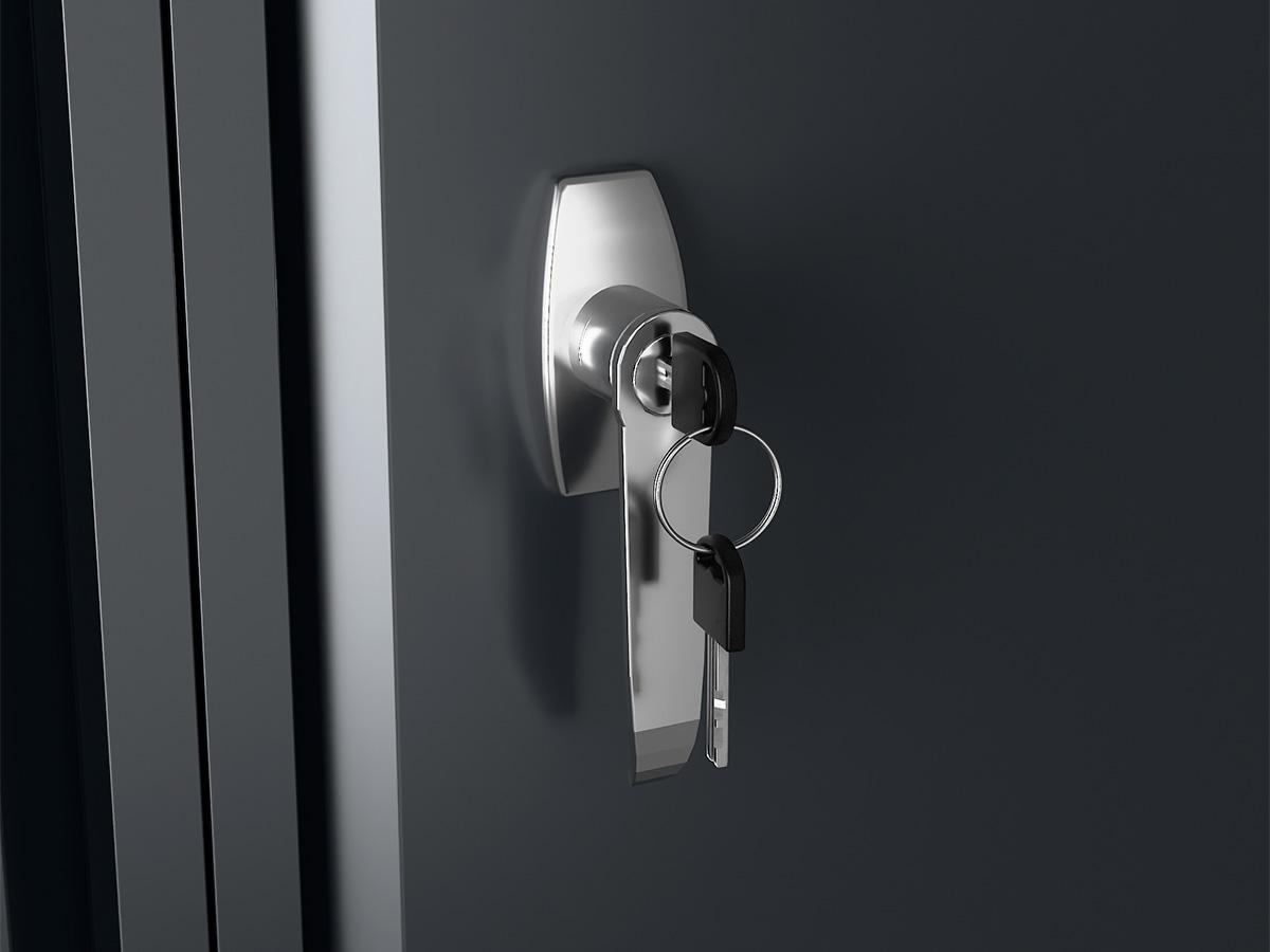 Schowek z zamkiem na klucz