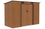 Domek narzędziowy metalowy Ganner 261x121x176cm - brązowy