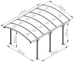 Gartwerk - Axel 437x302x230cm - Grey MG15