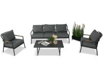 OUTLET - Aluminiowy zestaw ogrodowy z sofą 190cm I fotelami