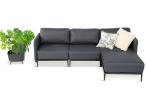 Modułowy narożnik na taras 240x156 - Limit Outdoor 4 elementy - Dark Graphite Arcavia
