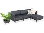 Modułowy narożnik na taras 240x156 - Limit Outdoor 4 elementy - Dark Graphite Arcavia