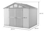 Domek ogrodowy Keter Stronghold 10x8 Grey (7,4m2)