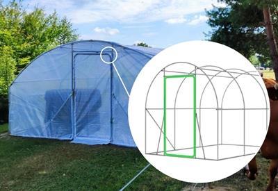 Drzwi na zawiasach w tunelu 4x6