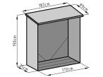 Drewutnia Lemmer 182x89x190