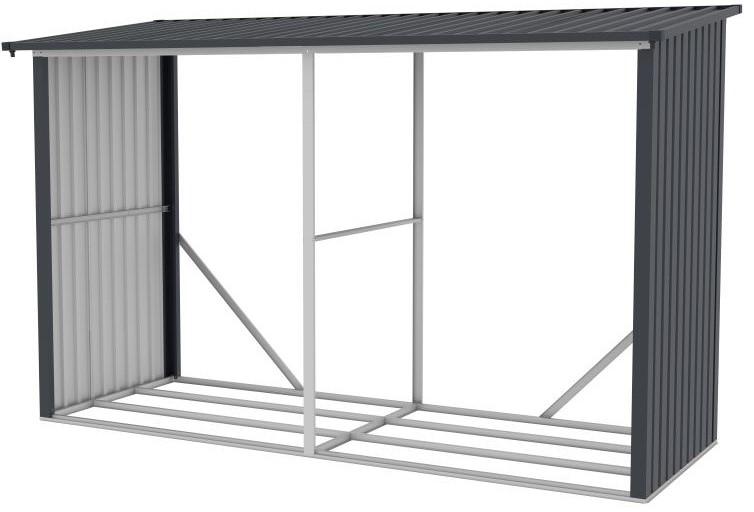 Metalowa nowoczesna drewutnia na drewno opałowe