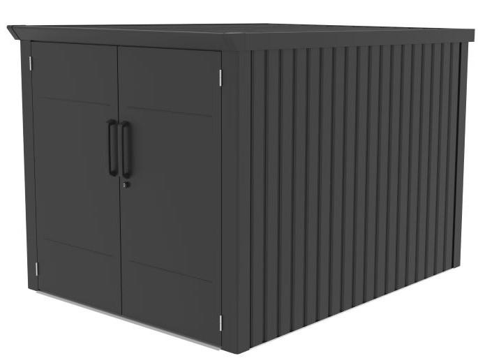 Antracytowy schowek rowerowy