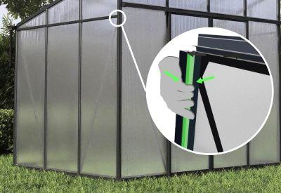 montaż slide in z listwami gumowymi