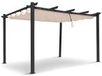 Hliníková zahradní pergola 4x4 Kirn Beige