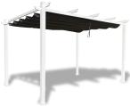 Biała Aluminiowa pergola na taras Kirn 4x4 - Grey White