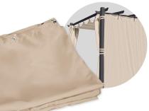 Zasłony boczne do pergoli Kirn 3x3 - Cream