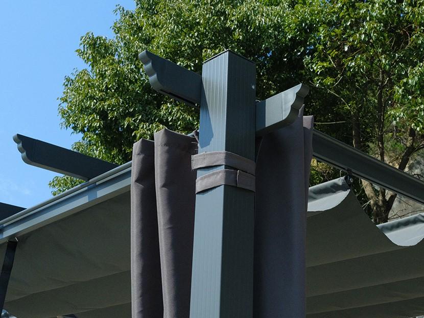 Detale wykonania zasłon do pergoli Kirn