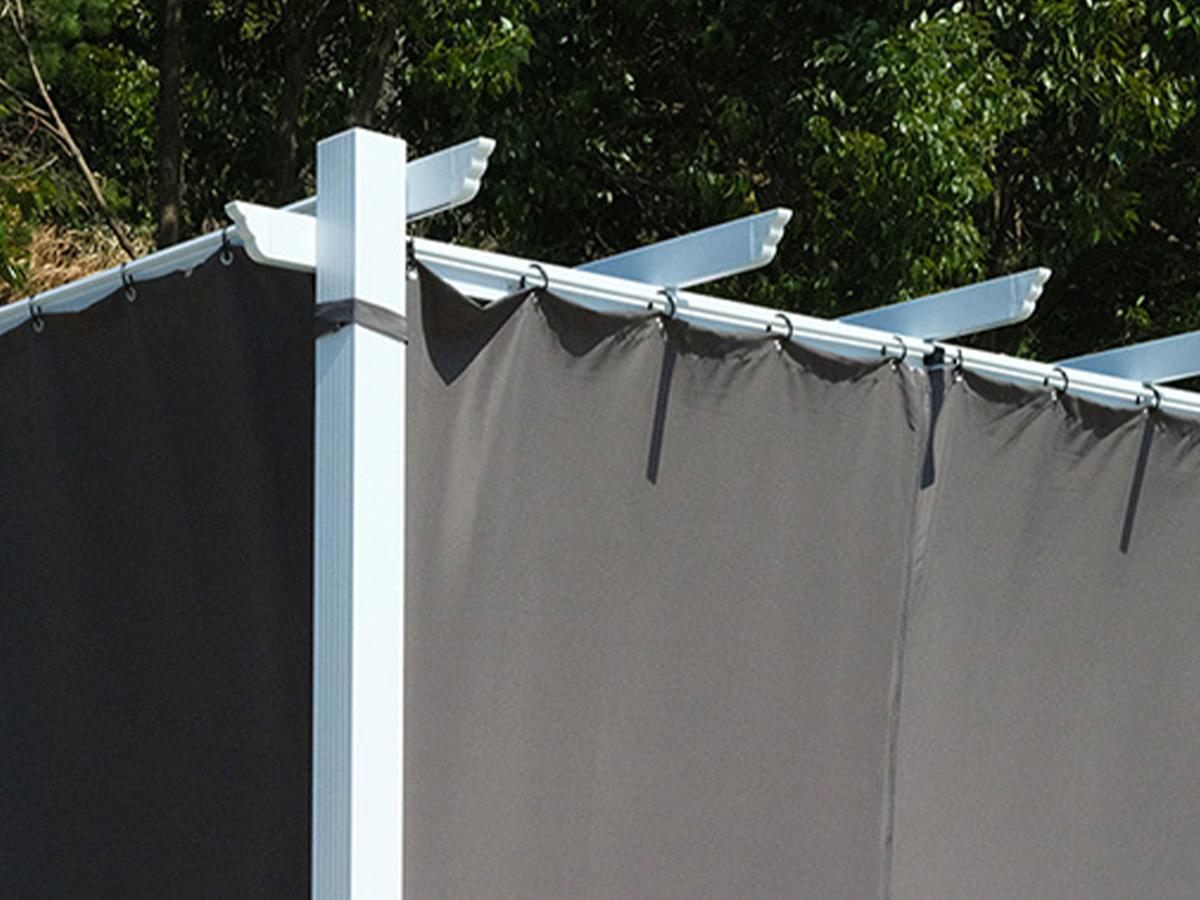 Detale wykonania zasłon do pergoli Kirn