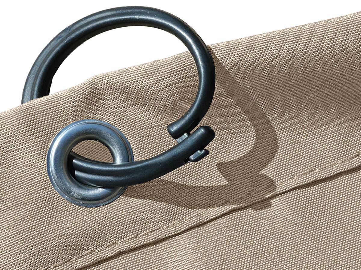 Detale wykonania zasłon do pergoli Kirn - element montażowy